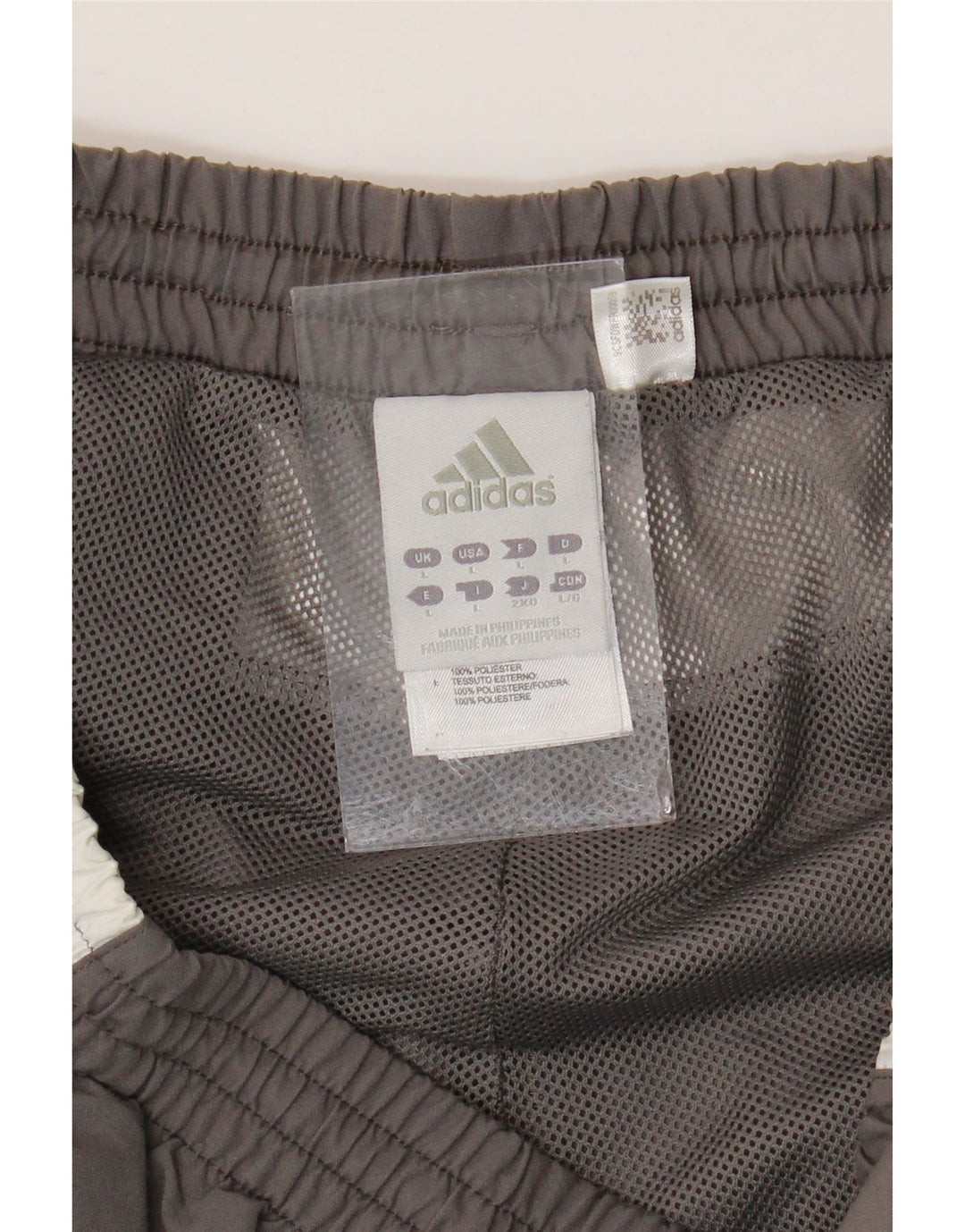ADIDAS Pantalón de chándal para hombre Gris grande Colorblock Poliéster