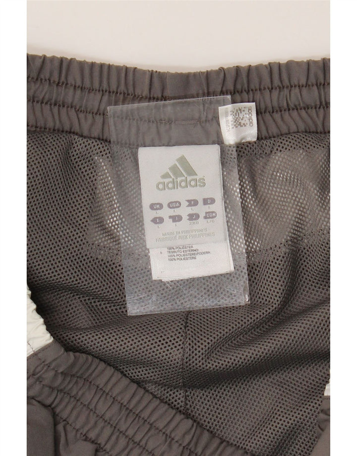 ADIDAS Pantalón de chándal para hombre Gris grande Colorblock Poliéster