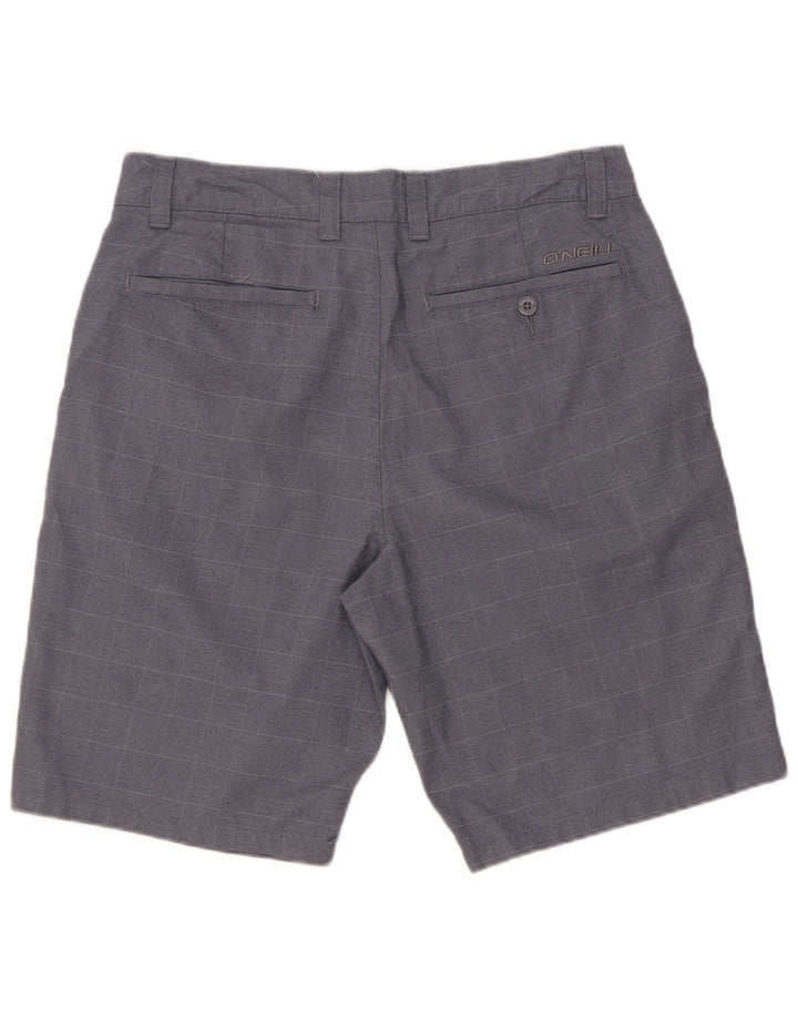 O'Neill Pantalones cortos chinos para hombre W32 Poliéster a cuadros azul medio