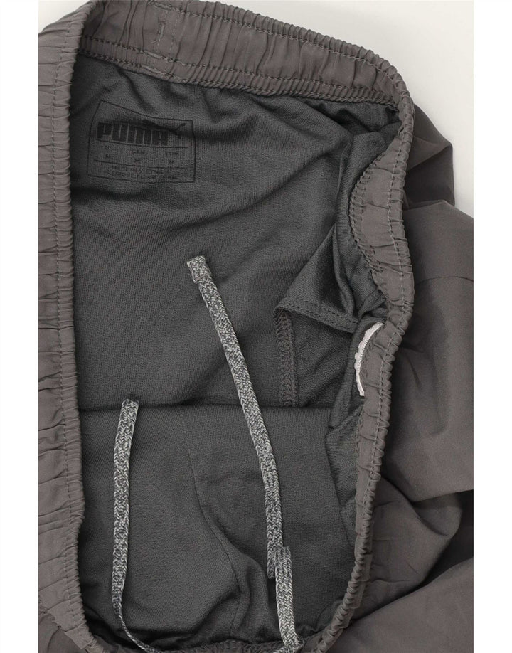 Pantalones cortos deportivos Puma para hombre gris medio color block