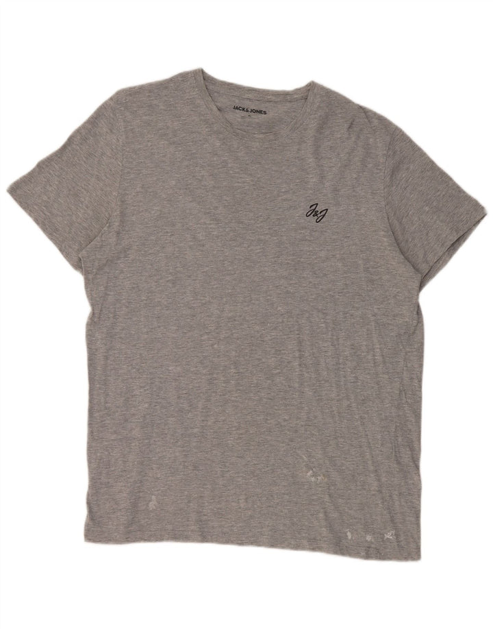 Jack & Jones Hombre Camiseta Top XL Gris Algodón