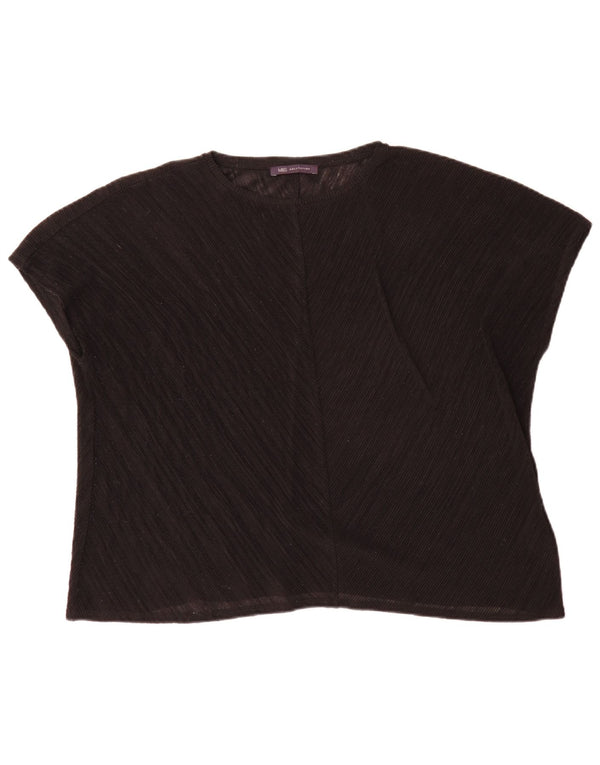 Marks & Spencer Blusa para mujer Top UK 46 Grande Poliéster negro