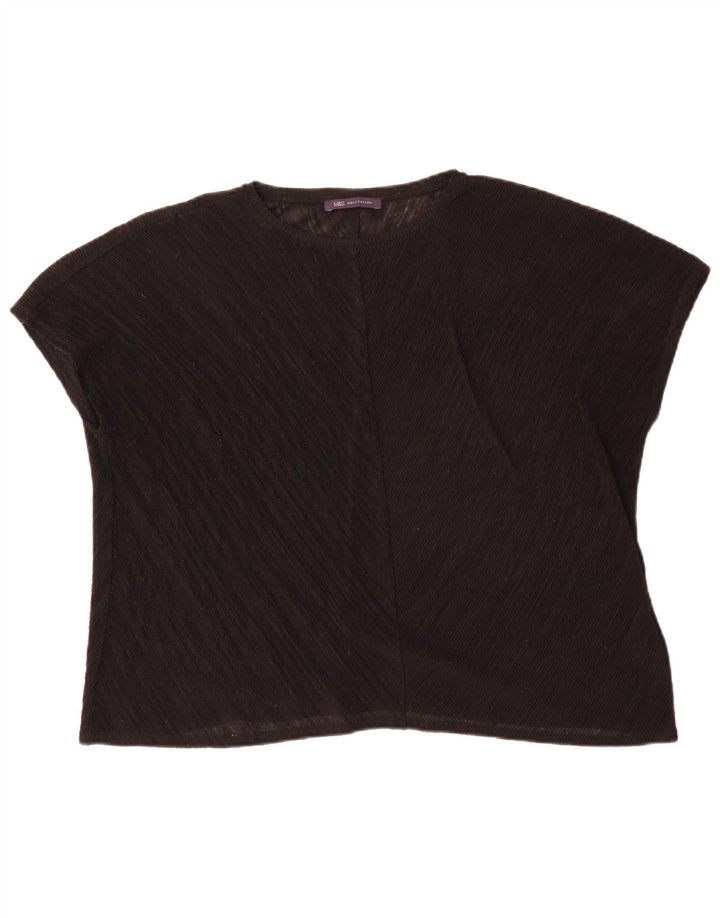 Marks & Spencer Blusa para mujer Top UK 46 Grande Poliéster negro
