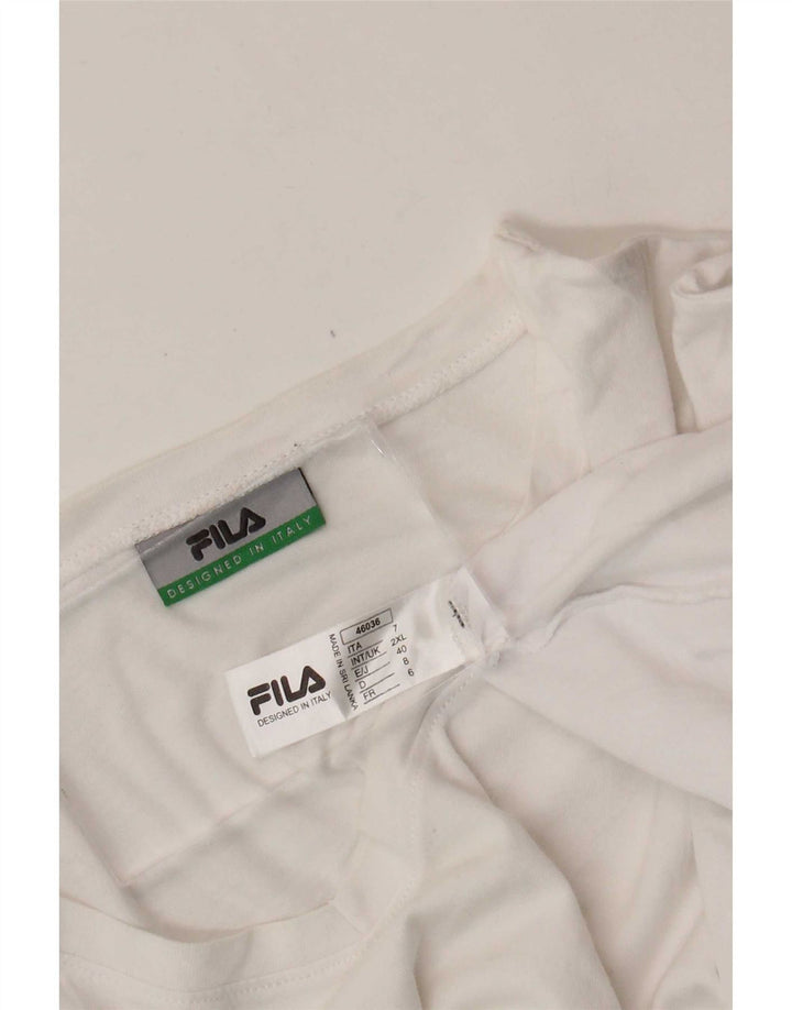 Fila Camiseta Hombre Top 2XL Algodón Blanco