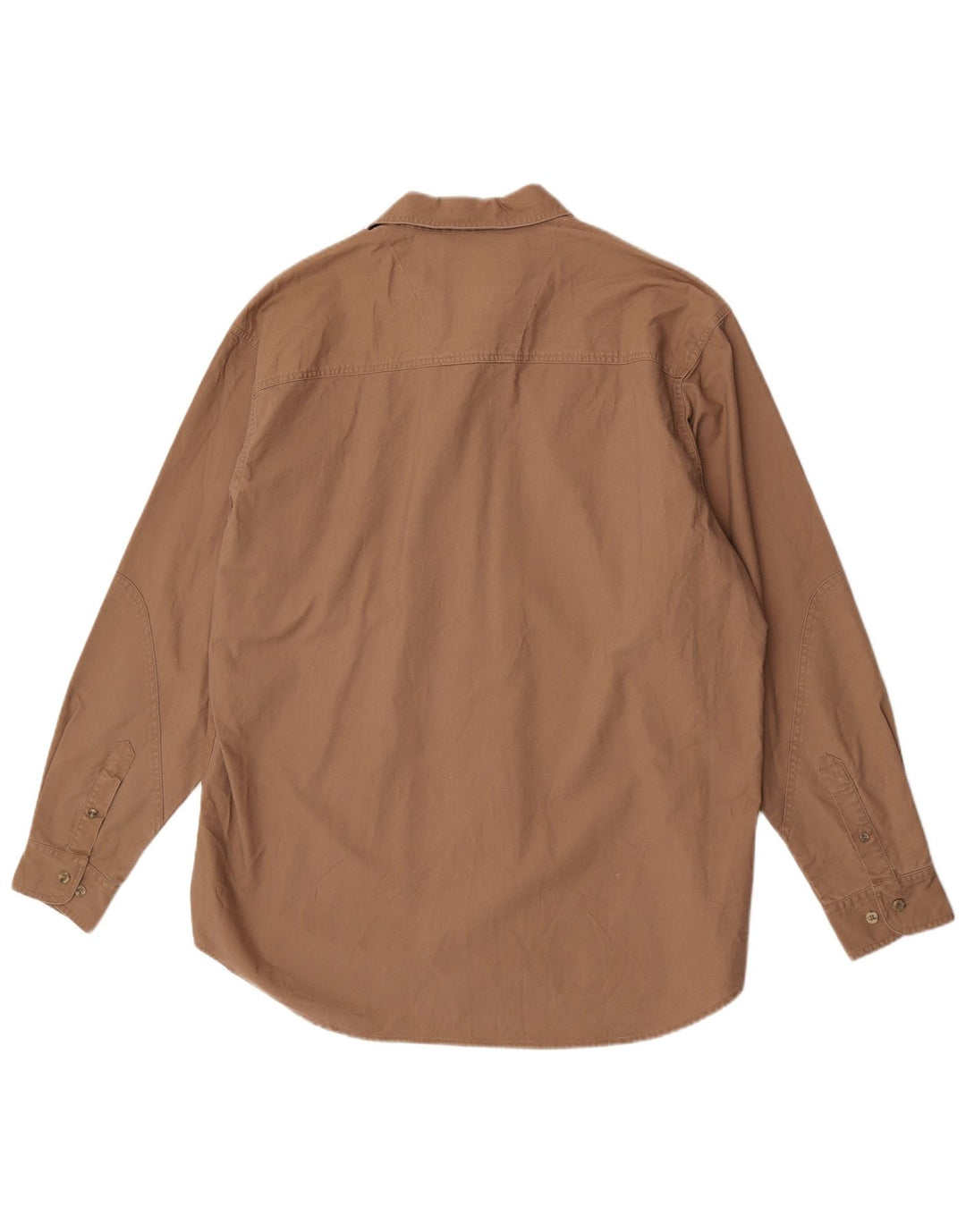 Camisa Wrangler Hombre XL Algodón Marrón