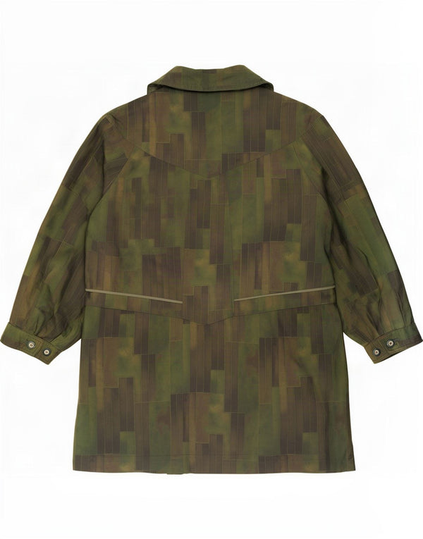 Impermeable vintage para mujer EU 42 Verde grande