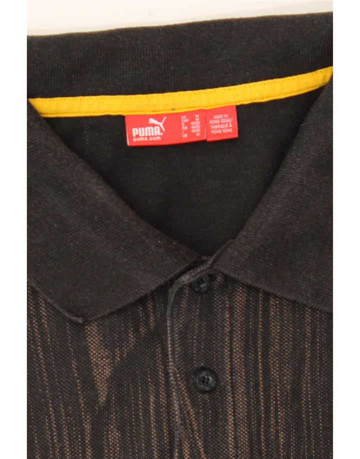 Polo Puma Hombre Marrón Medio A Rayas