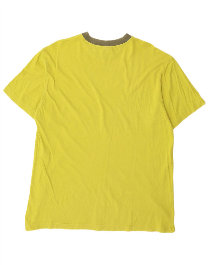 Think Pink - Camiseta para hombre, talla grande, algodón amarillo