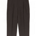 Lacoste Pantalón de traje con pinzas para hombre Talla 46 Grande W36 L27 Lana gris