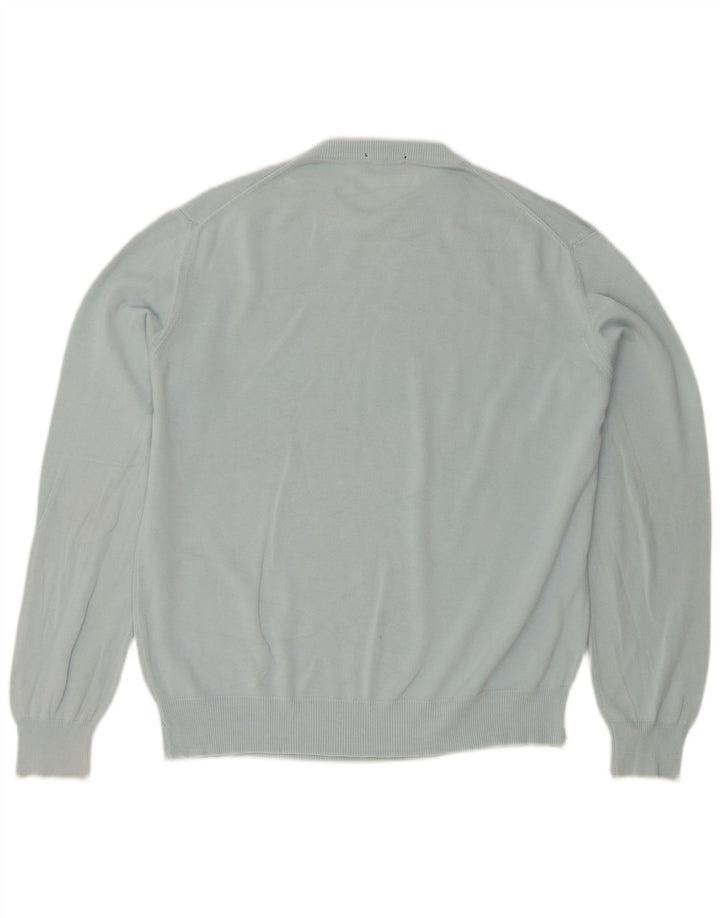 Brooksfield Jersey de cuello redondo para hombre IT 48 Azul medio