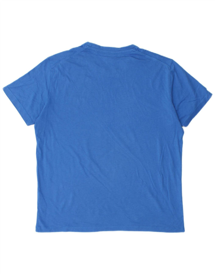 Asociación de Polo de EE. UU. Camiseta Hombre Top Algodón Azul Medio