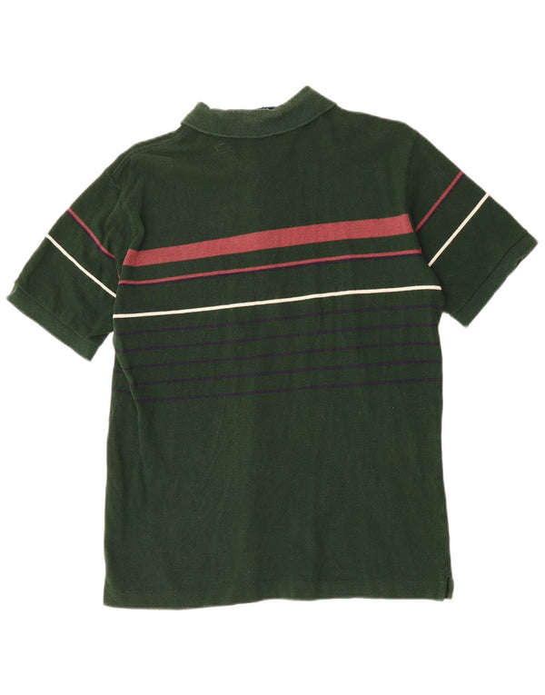 FILA Polo para hombre IT 50 Algodón a rayas verde medio