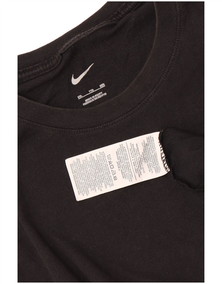 Camiseta NIKE Hombre Top 2XL Algodón Negro