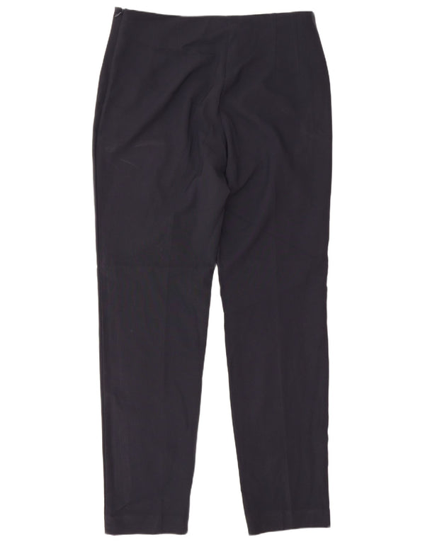 Marks & Spencer Pantalones de traje ajustados para mujer UK 12 Medium W30 L30 Azul marino