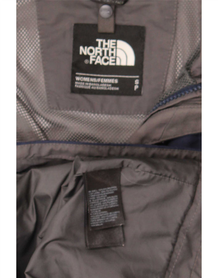 The North Face Chaqueta impermeable extragrande con capucha para mujer UK 10 Small Azul marino