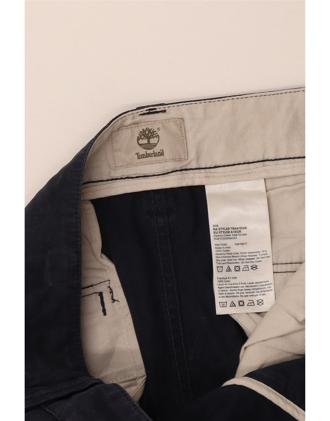 Timberland Pantalones cortos cargo para hombre W38 XL Algodón azul marino