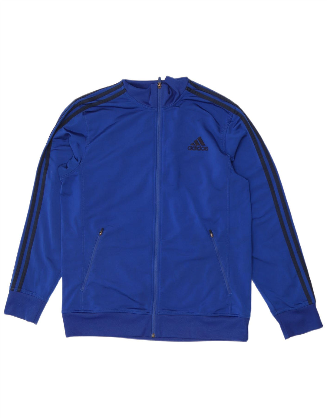 Adidas Hombre Chándal Top Chaqueta Grande Azul Poliéster