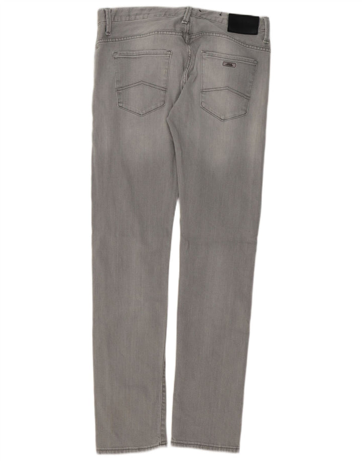 Armani Exchange Vaqueros ajustados para hombre W30 L32 Algodón gris