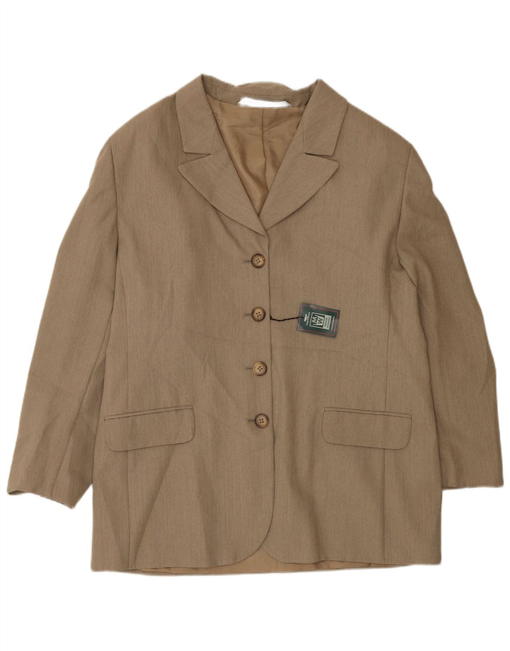 Marks & Spencer Chaqueta tipo blazer de 4 botones St. Michael para mujer UK 40 XL Marrón