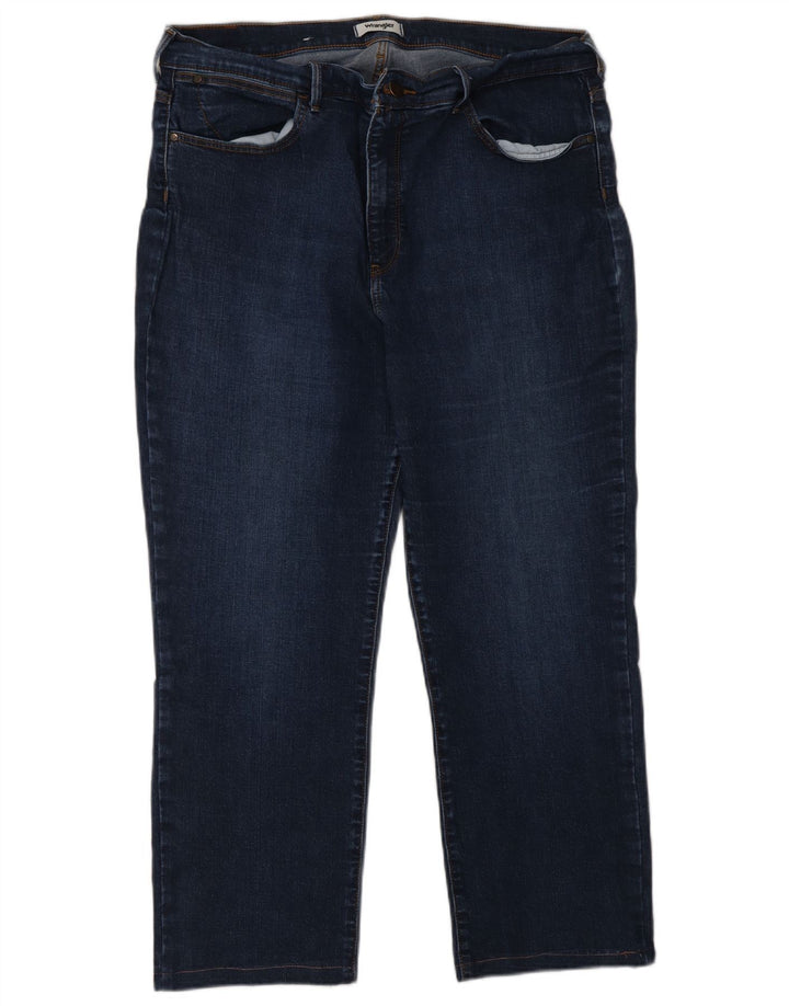 Wrangler Vaqueros recortados para hombre W32 L25 Azul