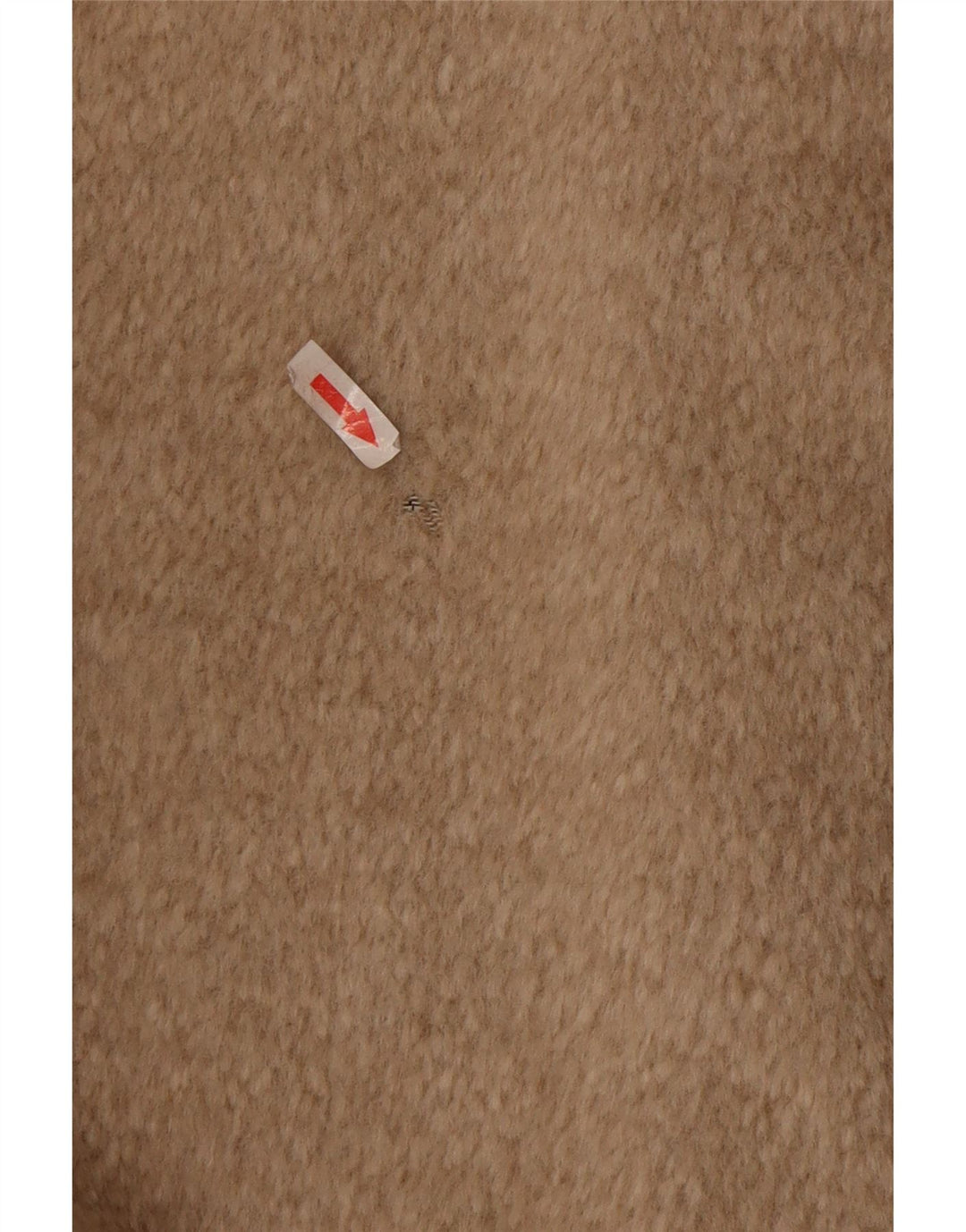 Vintage mujer abrigo de gran tamaño Reino Unido 12 lana beige media