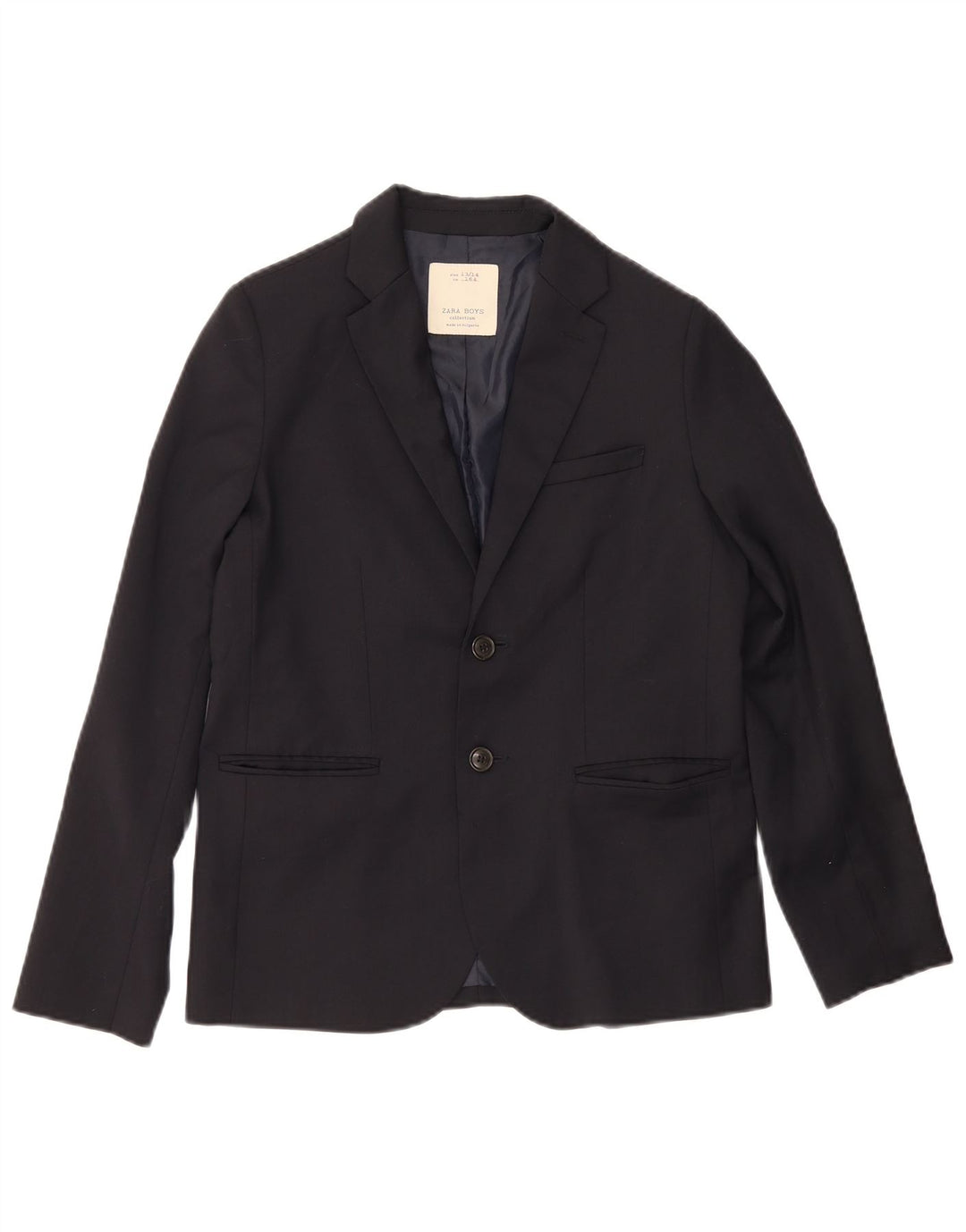 Zara Chaqueta Niño 2 Botones 13-14 Años Azul Marino Poliéster