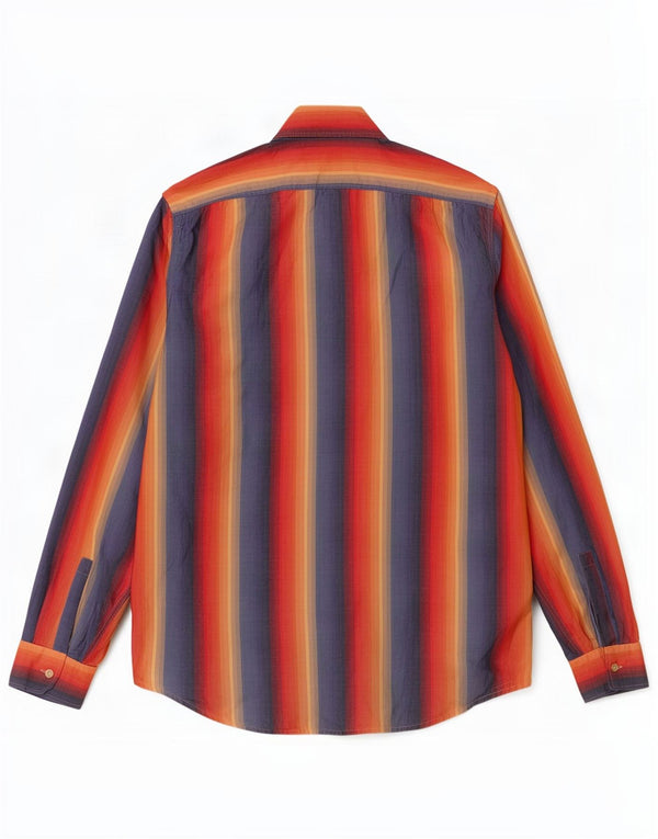 Camisa Hugo Boss Hombre Mediana Algodón Rayas Multicolor