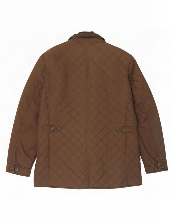 Marks & Spencer Chaqueta acolchada para hombre UK 40 Large Marrón Poliéster