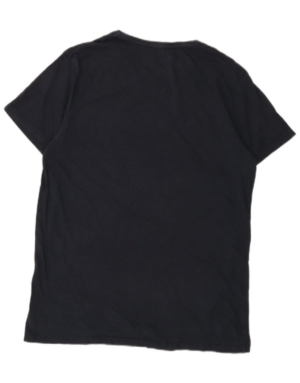 Timberland Camiseta gráfica para hombre Top Medium Azul marino Algodón