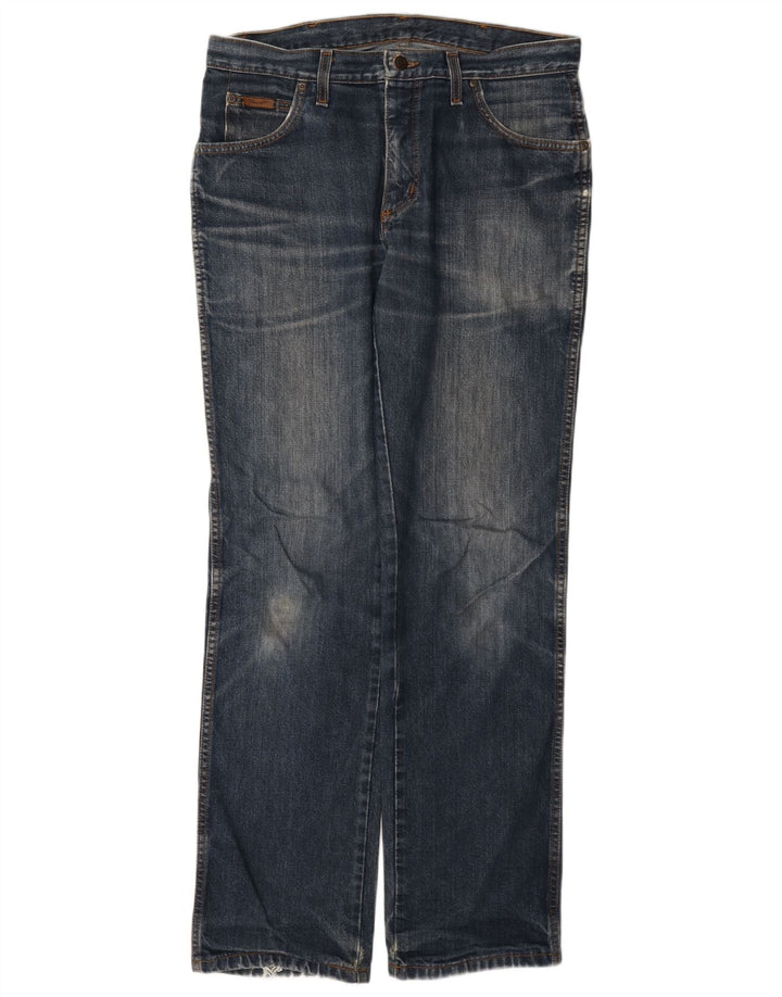 Wrangler Vaqueros rectos para hombre W34 L33 Azul