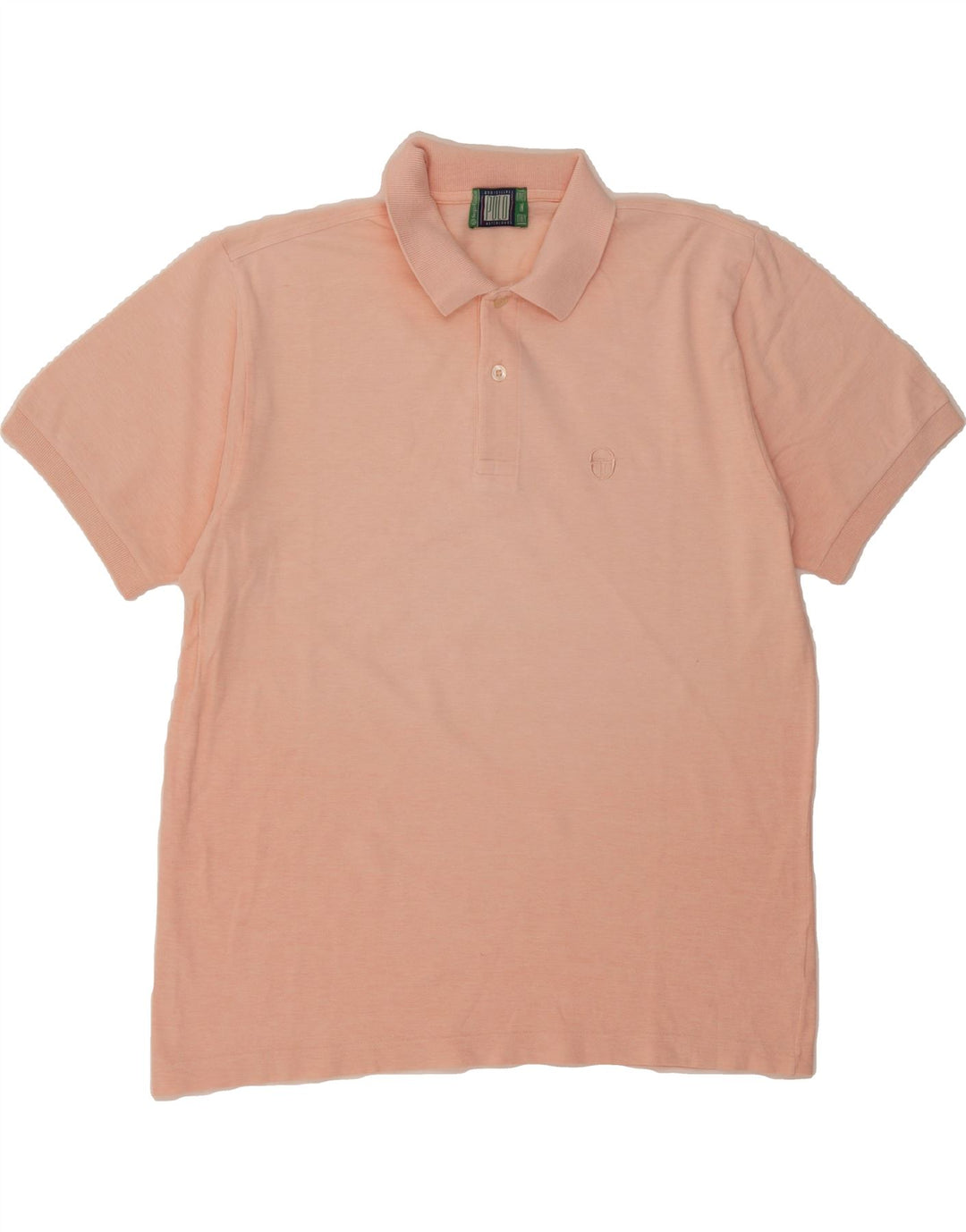 SERGIO TACCHINI Mens Polo Shirt Medium Pink Cotton Vintage Sergio Tacchini and Second-Hand Sergio Tacchini from Messina Hembry 