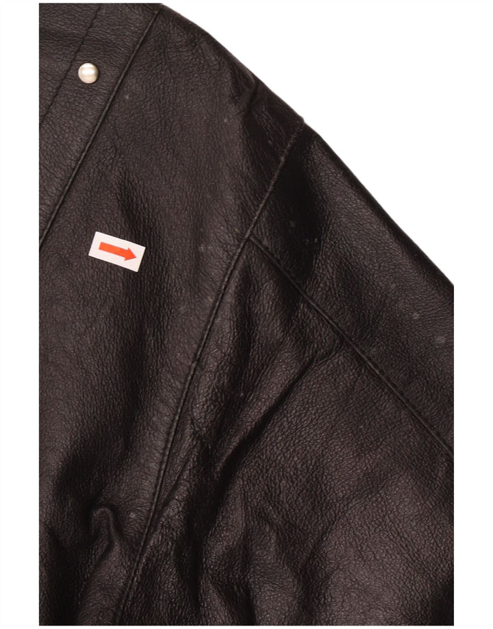 ESCO Chaqueta de cuero para hombre IT 52 XL Cuero negro