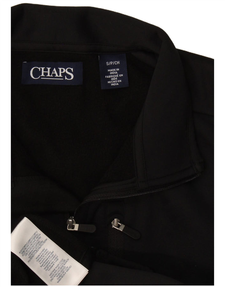 Chaps Chándal sin mangas para hombre, chaqueta superior, poliéster negro pequeño