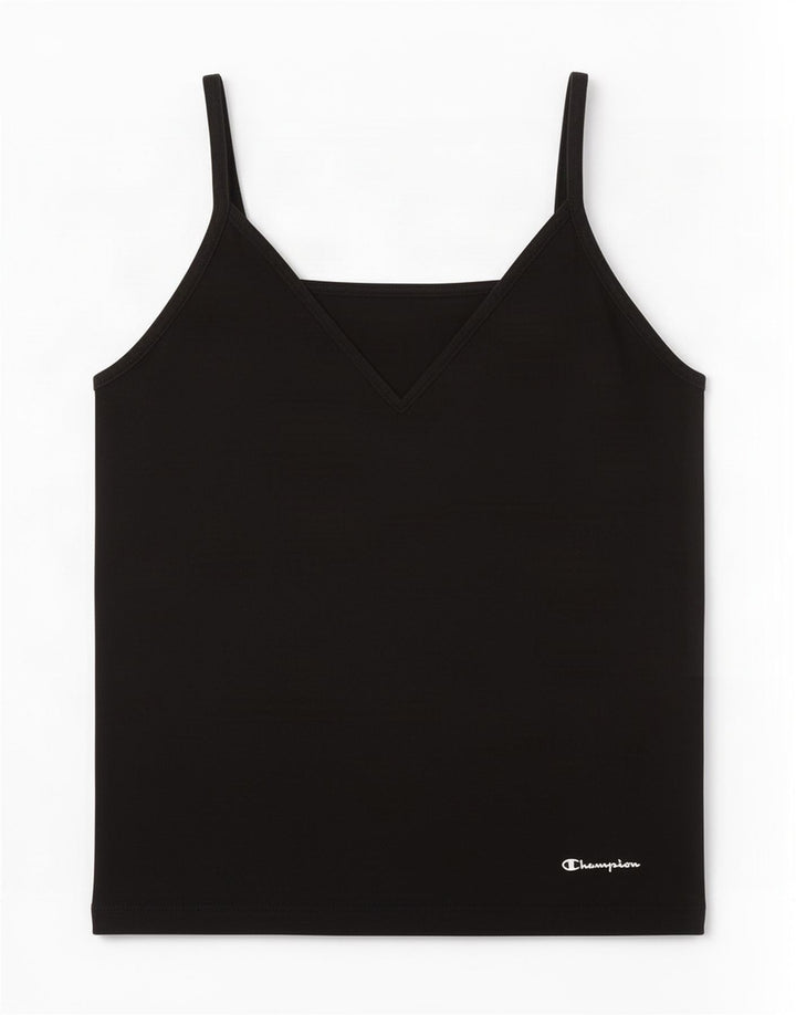 Champion Top corto de tirantes para mujer UK 44 Grande Negro