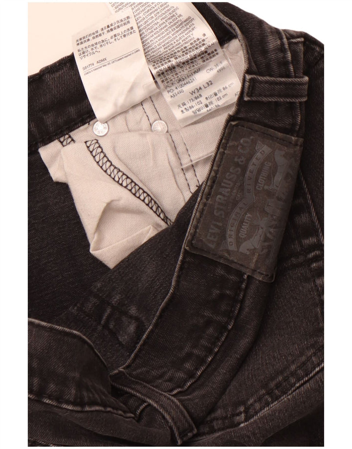 LEVI'S Vaqueros Slim 511 para Mujer W34 L32 Algodón Negro