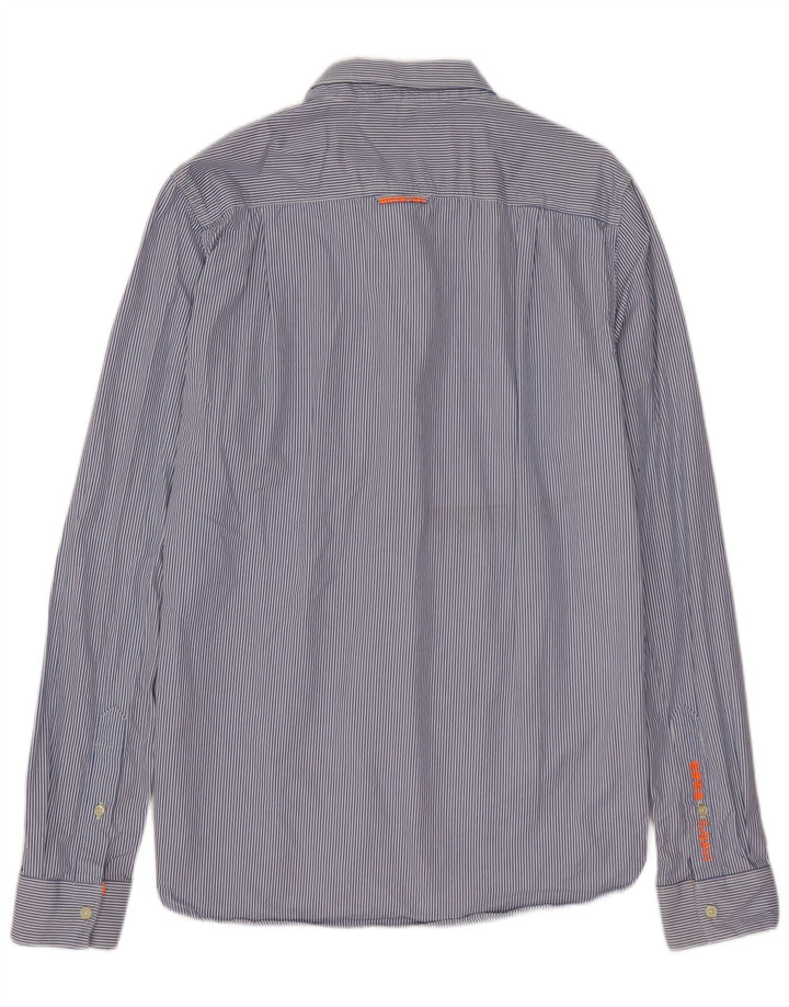 Camisa SUPERDRY Hombre Azul Medio Rayas Cachemir