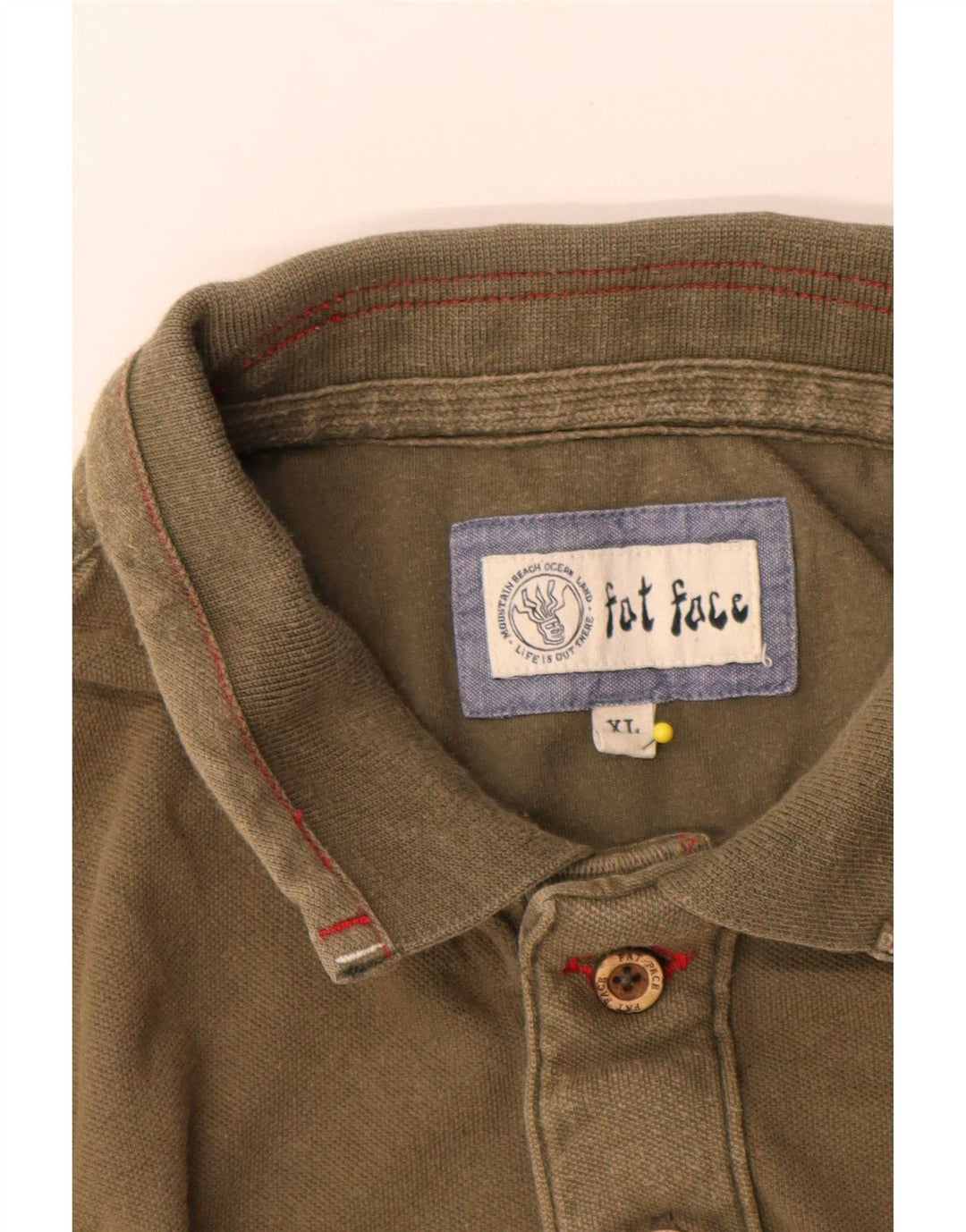 Polo para hombre Fat Face XL Caqui Algodón