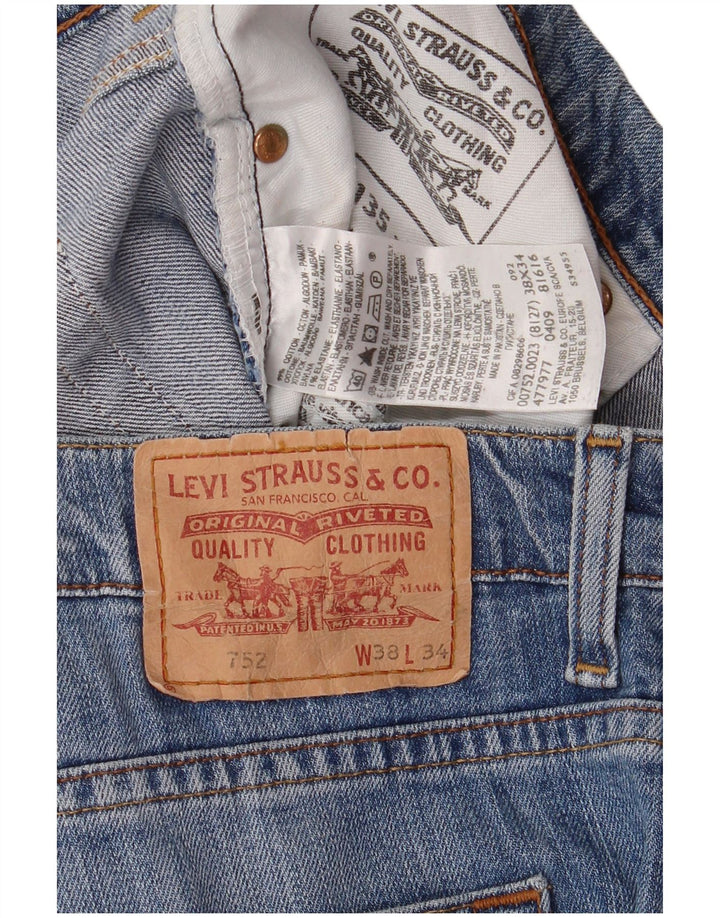 Levi's Jeans rectos 752 para hombre W38 L29 Algodón azul