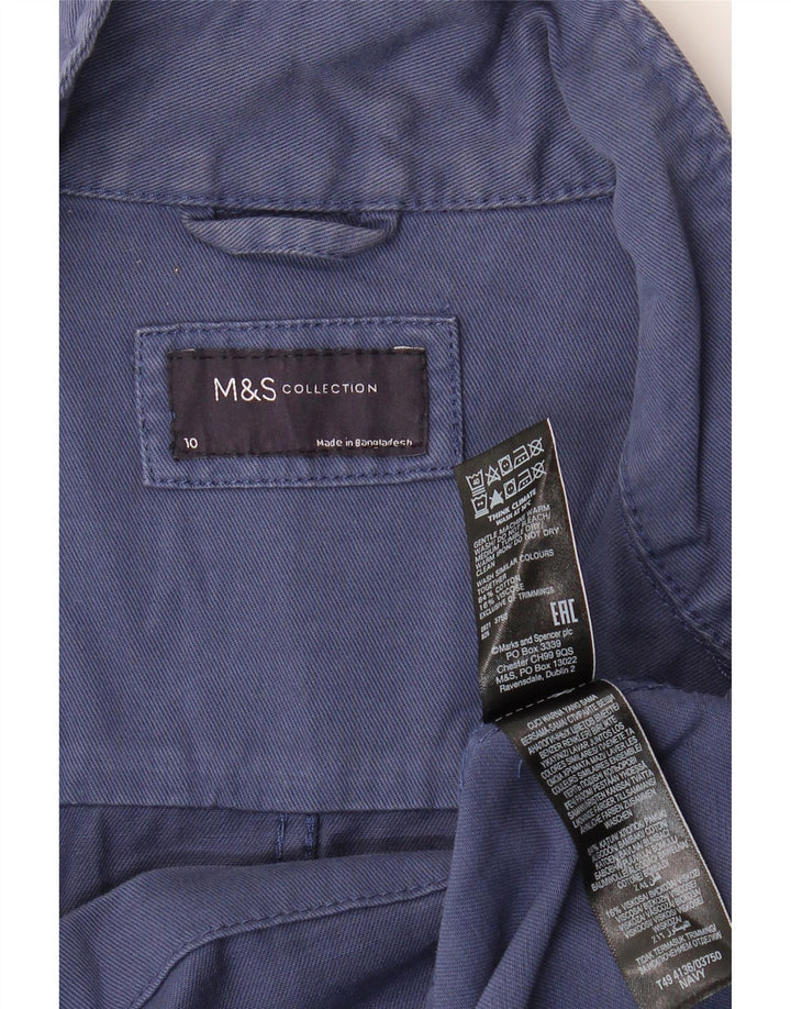 Marks & Spencer Chaqueta utilitaria extragrande para mujer UK 10 Small Azul marino