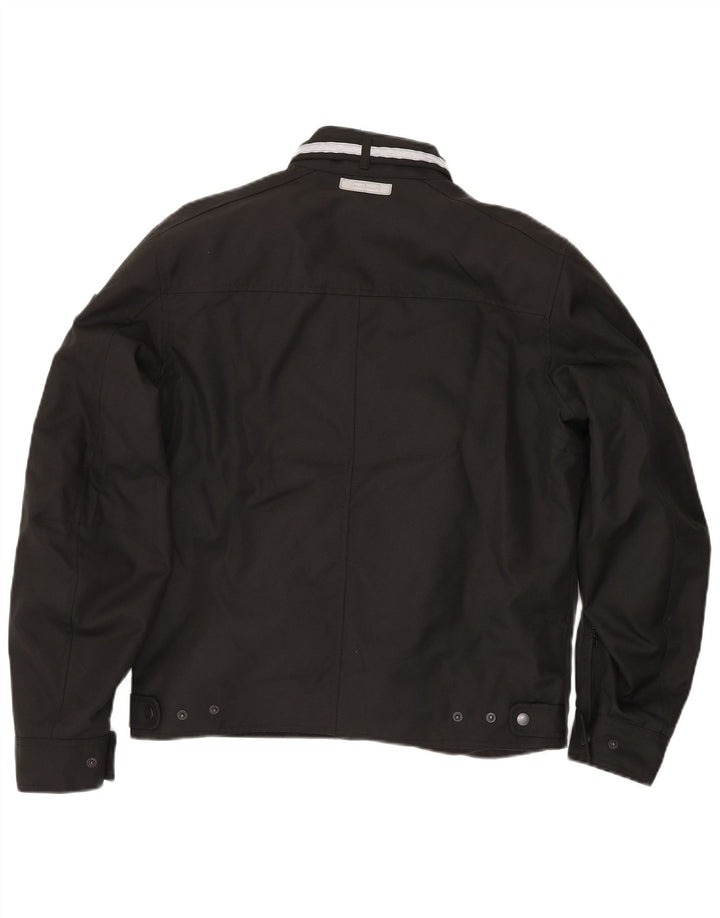 OJ Atmosfere Chaqueta Racer para hombre UK 38 Mediana Negro Poliéster