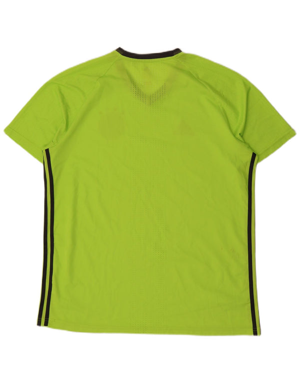 Adidas Mens Deutscher Fussball Bund Camiseta Top XL Verde Poliéster