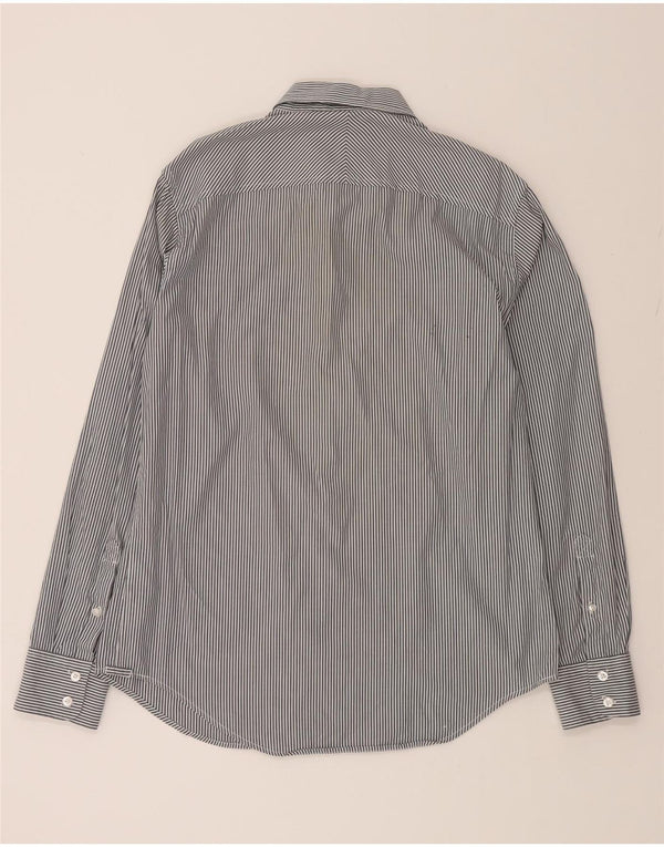 TIMBERLAND Camisa ajustada para hombre de algodón a rayas grises grandes