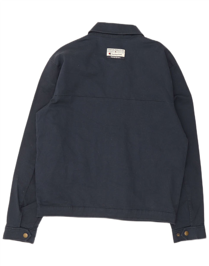 Champion Chaqueta Bomber para Hombre UK 38 Medium Azul Marino Algodón