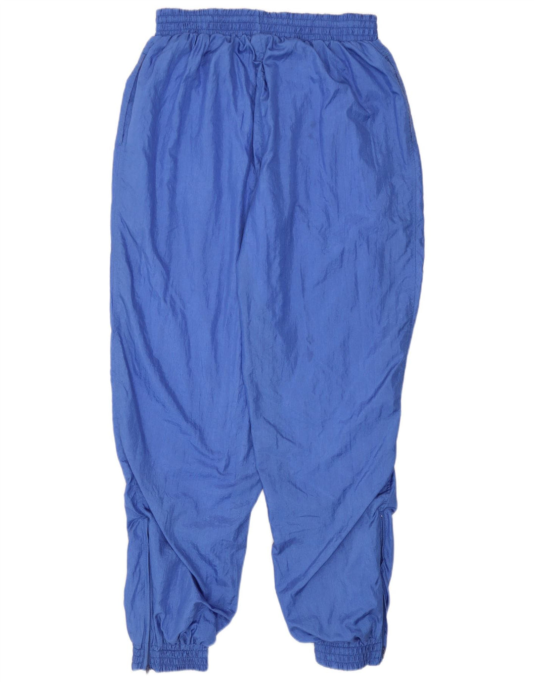 Vintage hombres chándal pantalones joggers grande azul poliamida