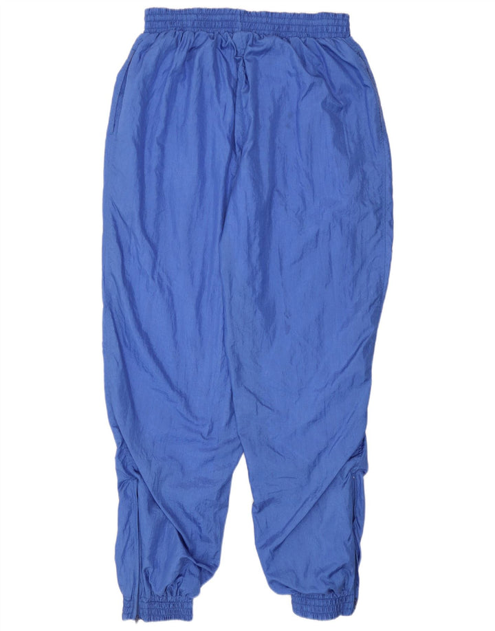 Vintage hombres chándal pantalones joggers grande azul poliamida