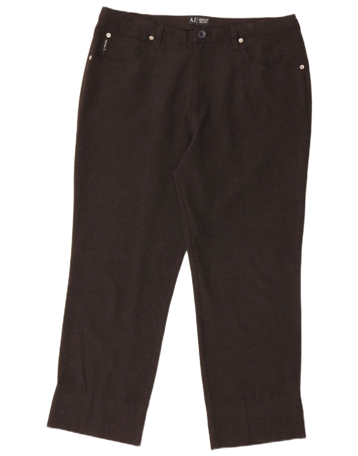 Armani Mujer Pantalones Casuales Rectos W36 L27 Marrón