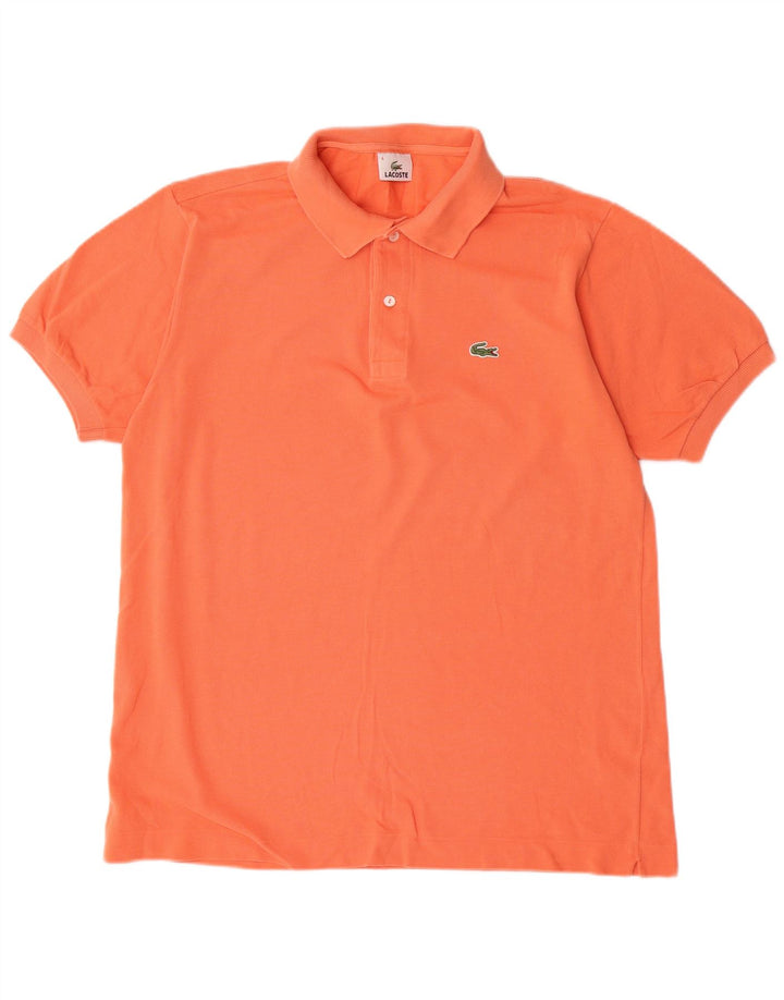 Polo Lacoste para hombre talla 4 mediano algodón naranja