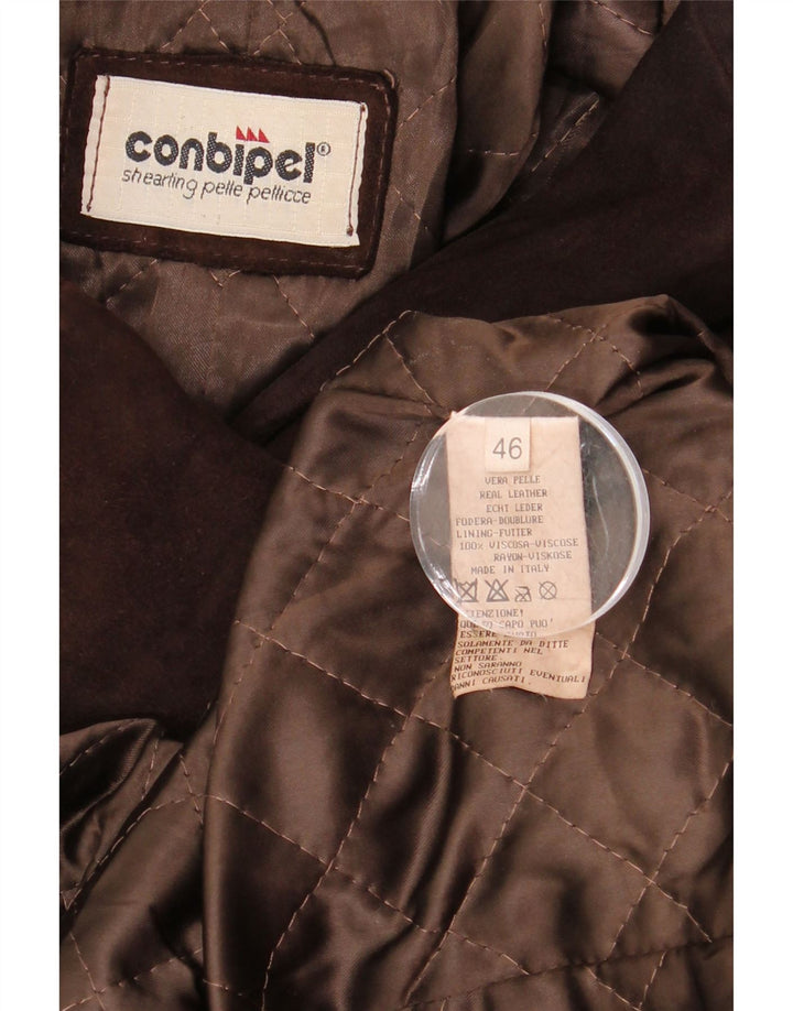 Conbipel Abrigo de gamuza para mujer IT 46 Cuero marrón grande