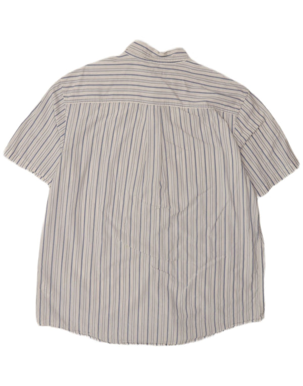 Timberland Camisa Manga Corta Hombre 2XL Algodón Rayas Blancas