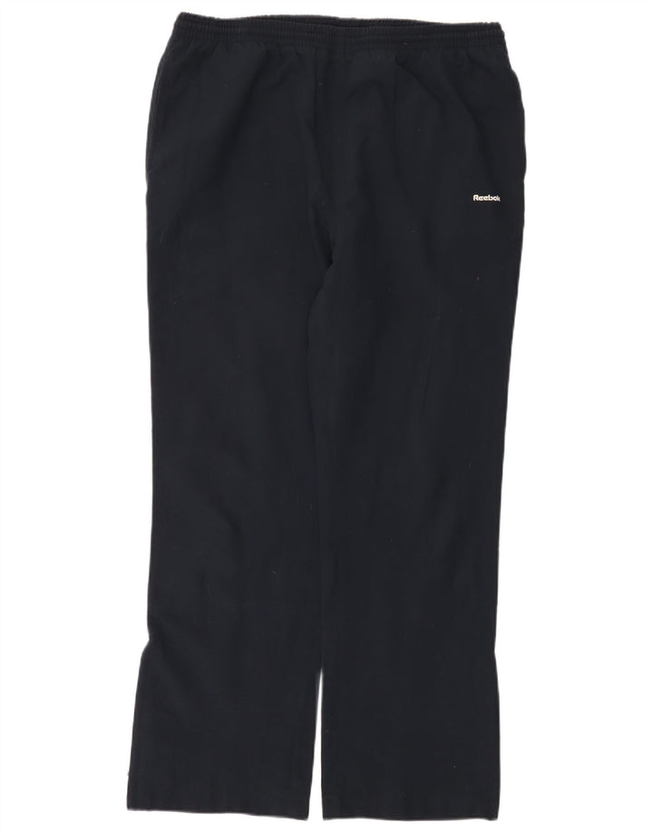 Reebok Pantalones de chándal para mujer US 12 Grande Azul Marino Poliéster